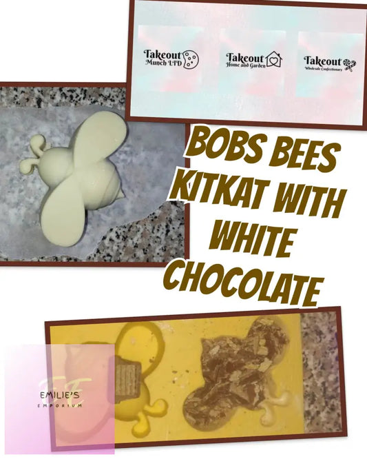 Bobs Queen Bee - Handmade White Chocolate With Kitkat Filling
