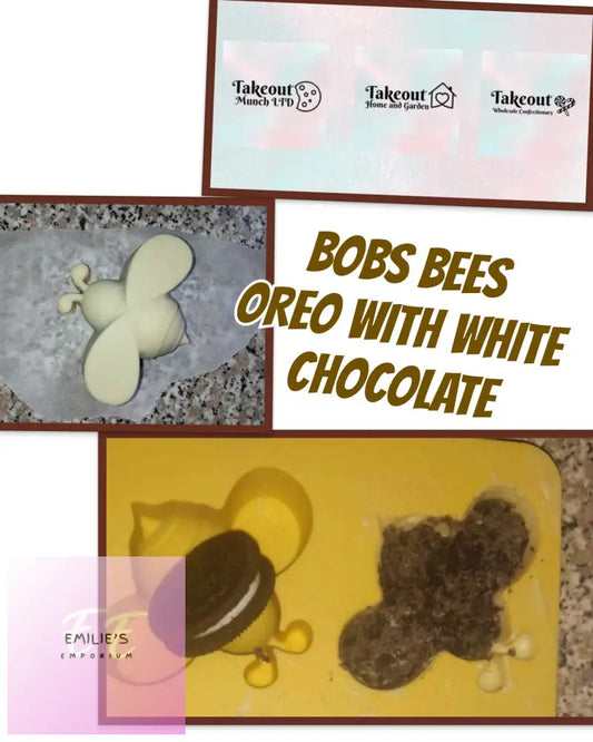 Bobs Queen Bee- Handmade White Chocolate With Oreo Filling