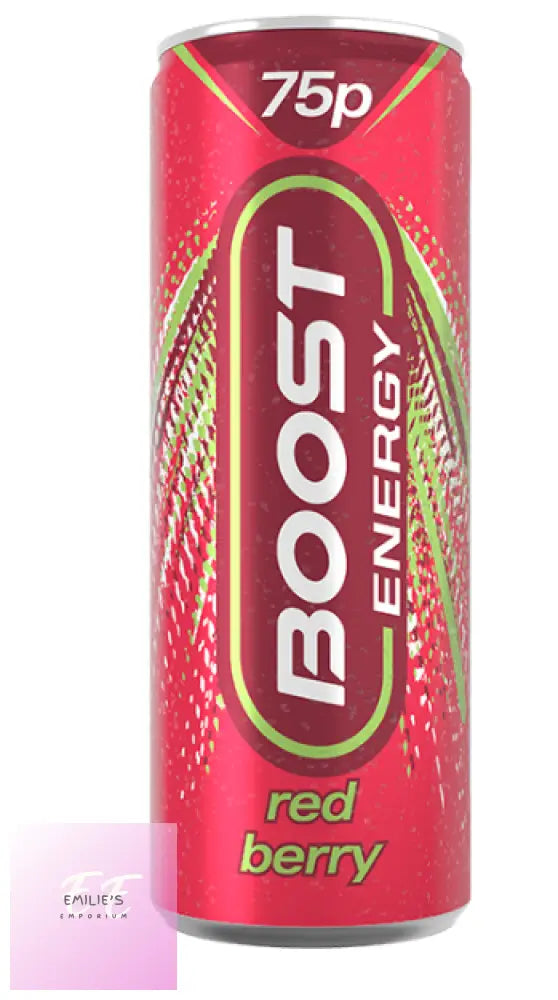 Boost Energy Drink Red Berry Cans 75P Pmp 24X250Ml