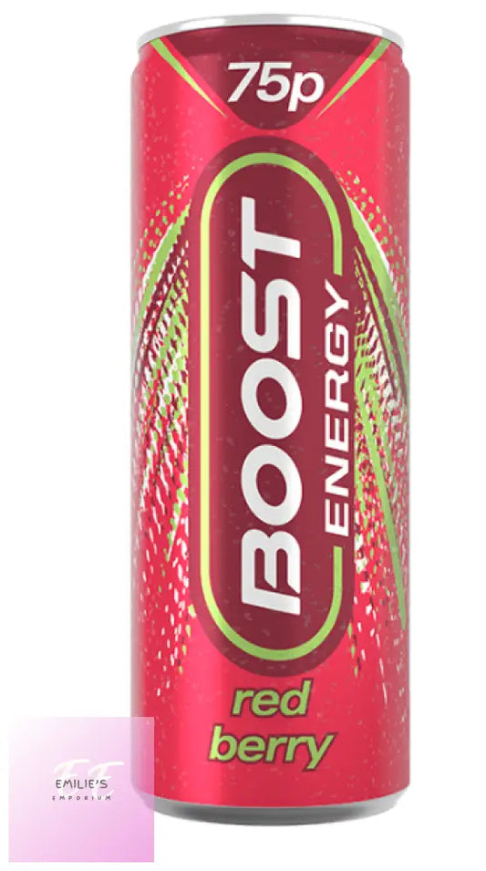 Boost Energy Drink Red Berry Cans 75P Pmp 24X250Ml