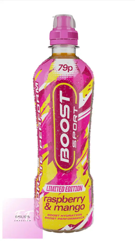 Boost Sport Raspberry Mango Bottle 79P Pmp 12X500Ml