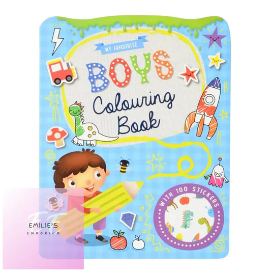 Boys Colouring Book - 100 Stickers
