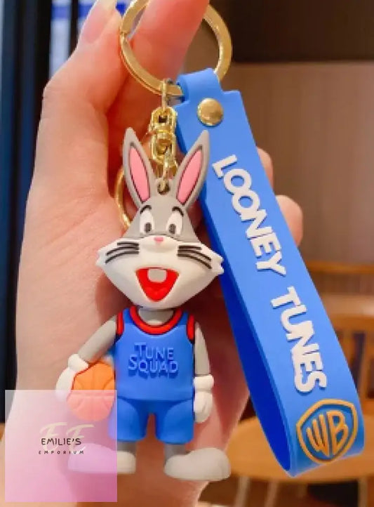 Bugs Bunny With Basket Ball Key Ring