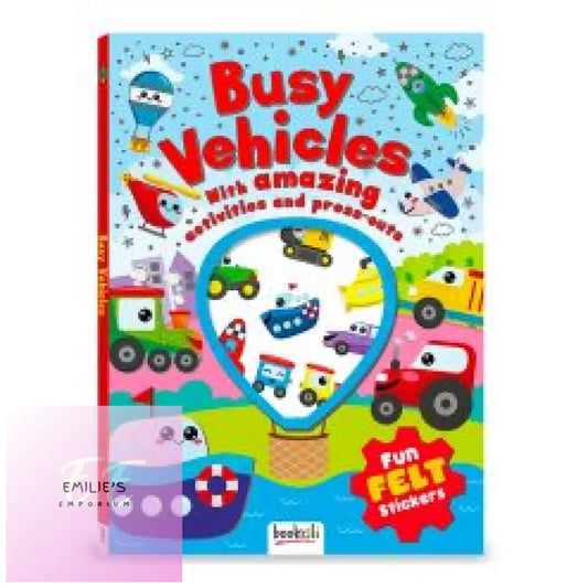Busy Vehicles Super Press Out Activity Book