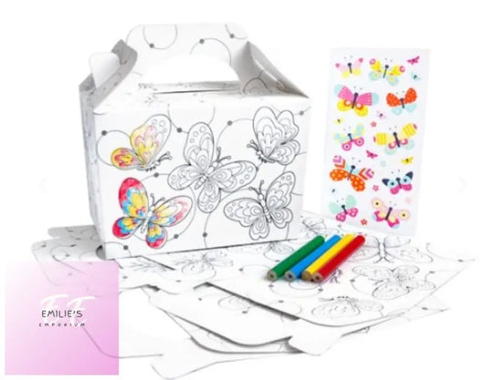 Butterflies Mega 3 Colour In Party/ Lunch Box Set