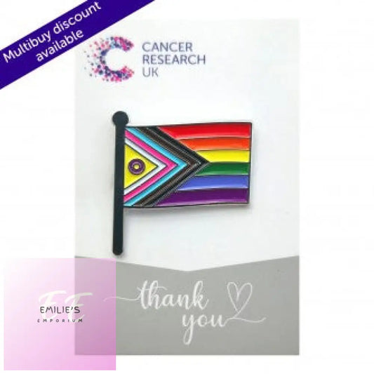 Cancer Research Uk - Progress Pride Flag Badge