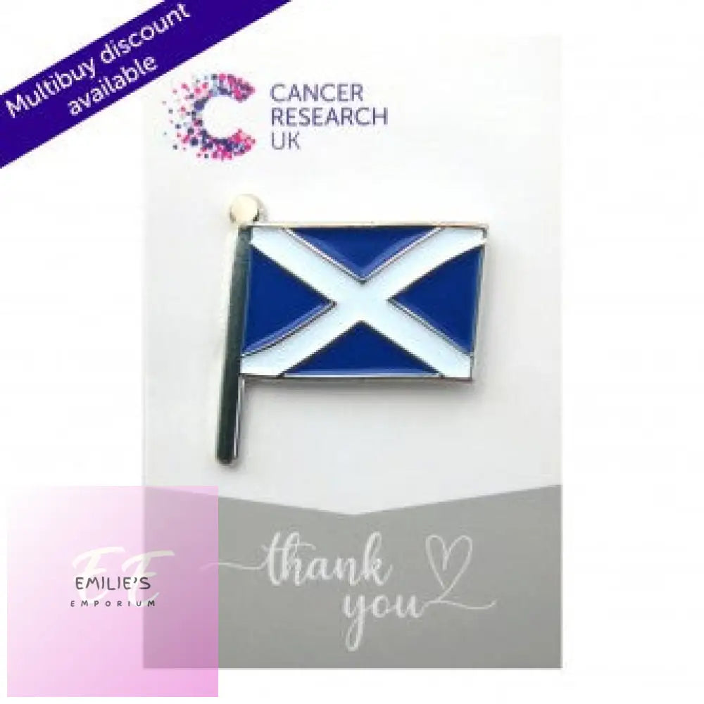 Cancer Research Uk - Scottish Flag Badge