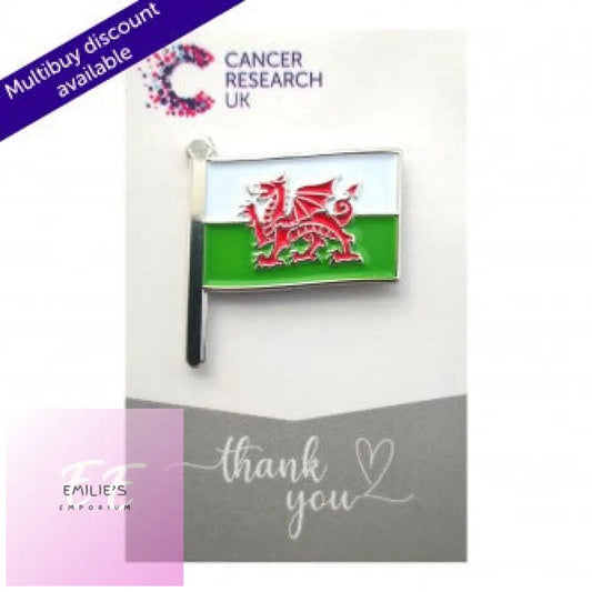Cancer Research Uk - Welsh Flag Badge