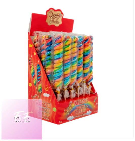 Candy Paradise Rainbow Twister Lollipop 24X50G