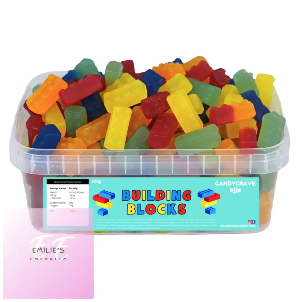 Candycrave Building Blocks Tub 600G