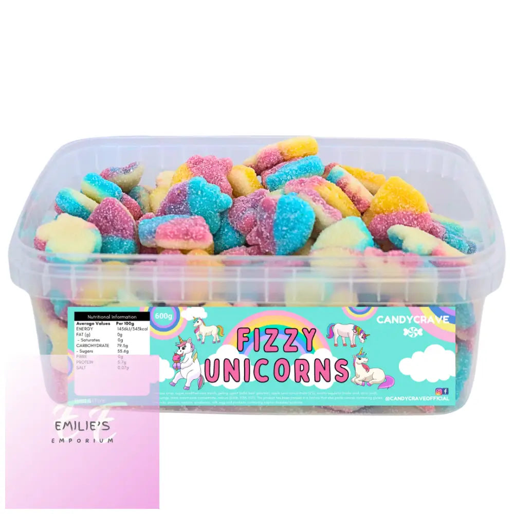 Candycrave Fizzy Unicorns Tub 600G