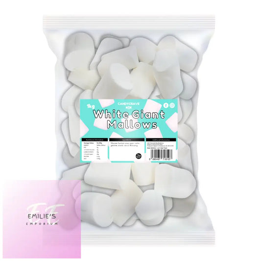 Candycrave Giant White Mallows 1Kg Candy & Chocolate