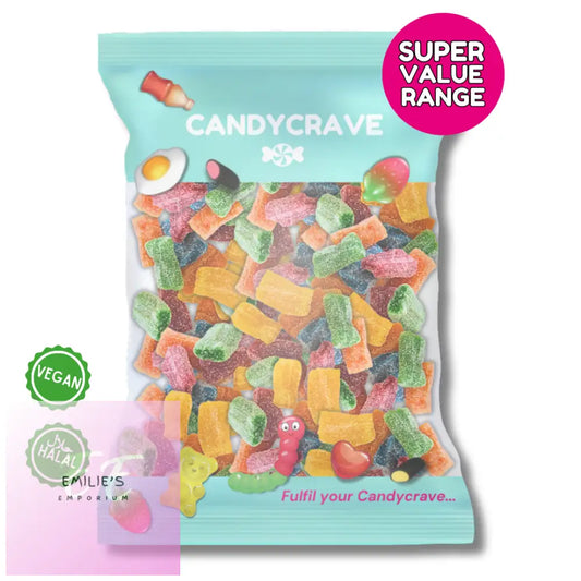 Candycrave Super Value Fizzy Assorted Bites 1Kg