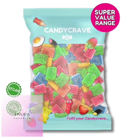 Candycrave Super Value Fizzy Assorted Bricks 1Kg