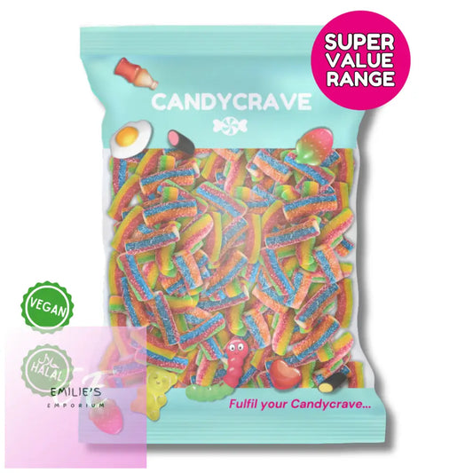 Candycrave Super Value Fizzy Rainbow Pencils 1Kg