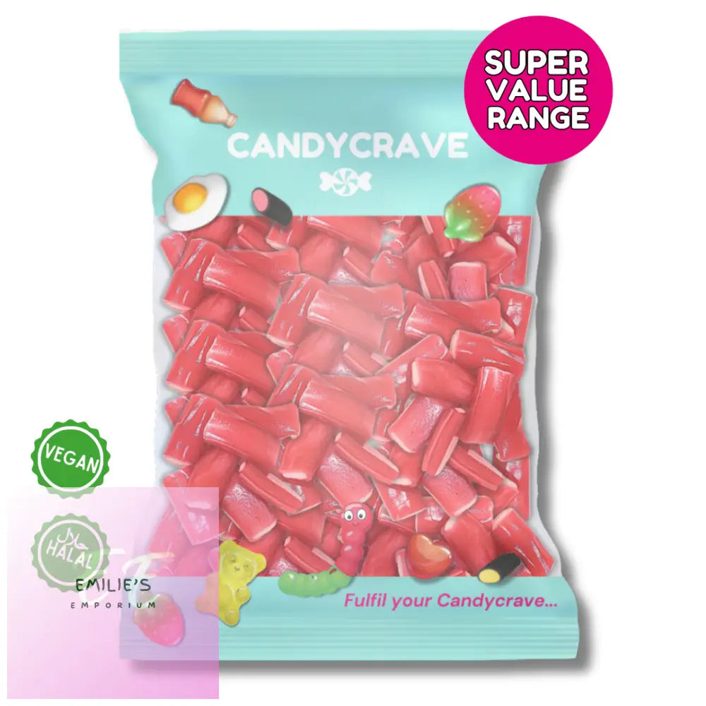 Candycrave Super Value Strawberry Pencils 1Kg