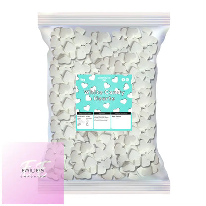 Candycrave White Candy Hearts 1Kg & Chocolate