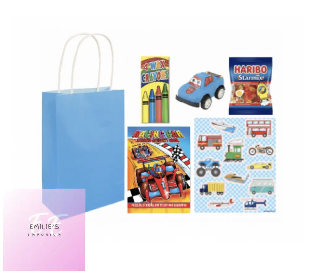 Car Racing Go Kart Party Gift Bag Pre Filled