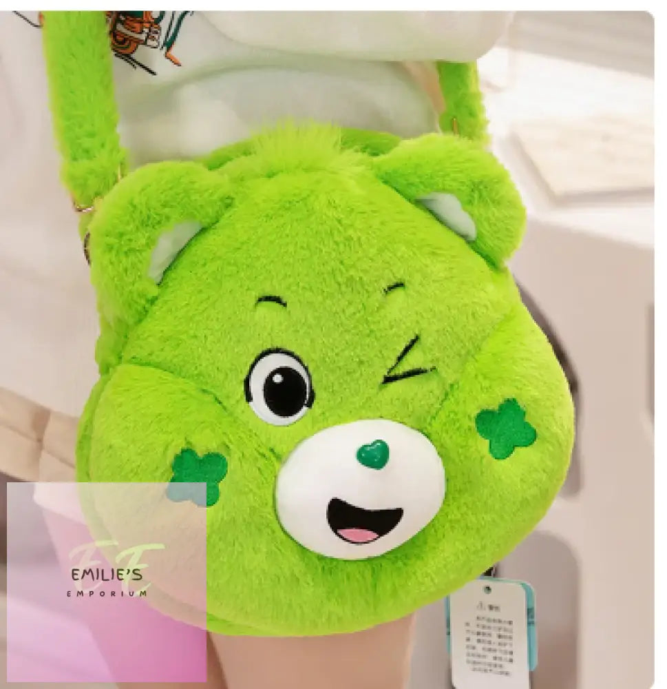 Care Bear Back Packs 27Cm - Choices Green Face