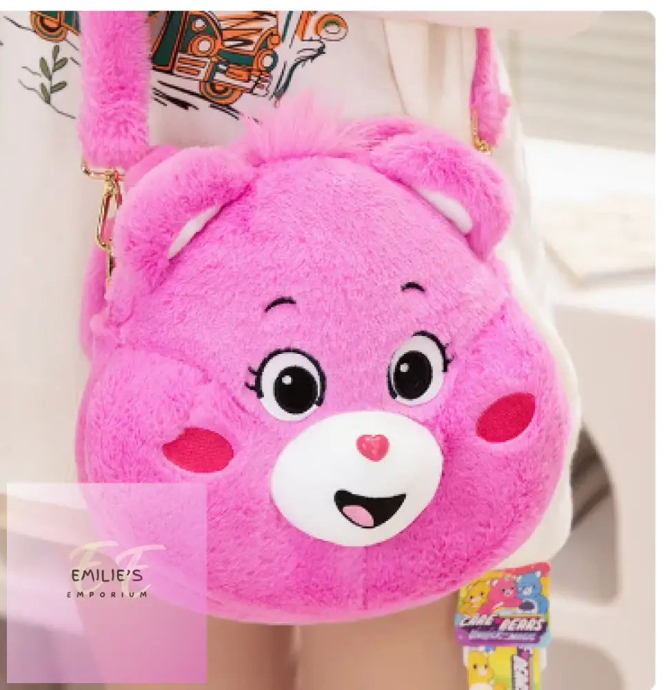 Care Bear Back Packs 27Cm - Choices Pink Face
