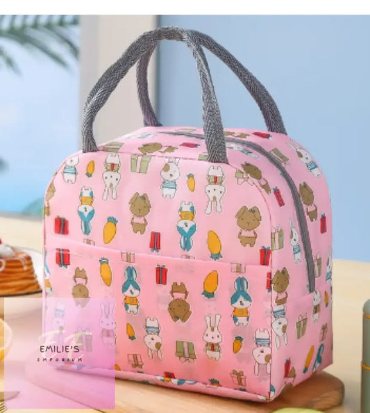 Cartoon Animals Thermal Lunch Bag