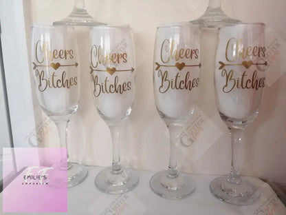 Cheer Bi*Tches Flue Glass *(Without Glitter)