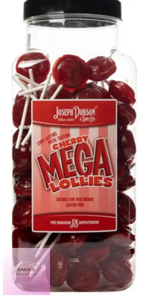 Cherry Mega Lolly (Dobsons) 90 Count