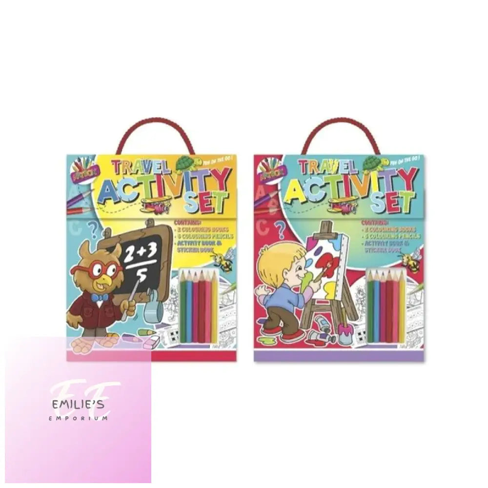 Childrens Travel Colouring Activity Set - Assorted