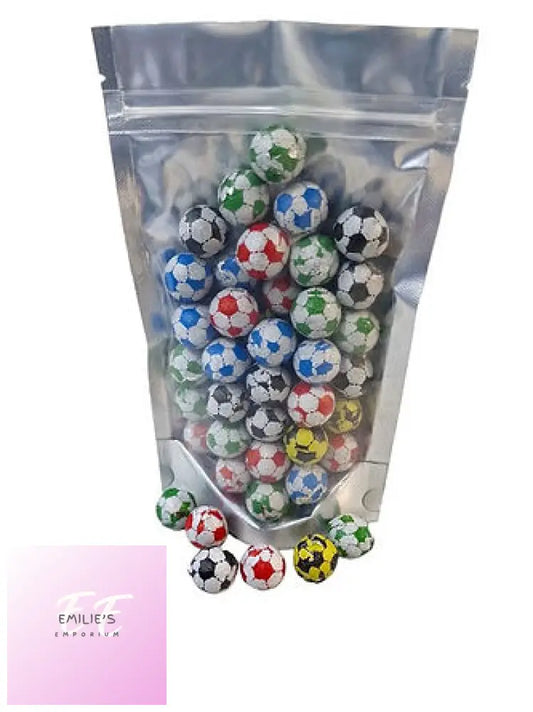 Chocolate Footballs - Silver Pouch