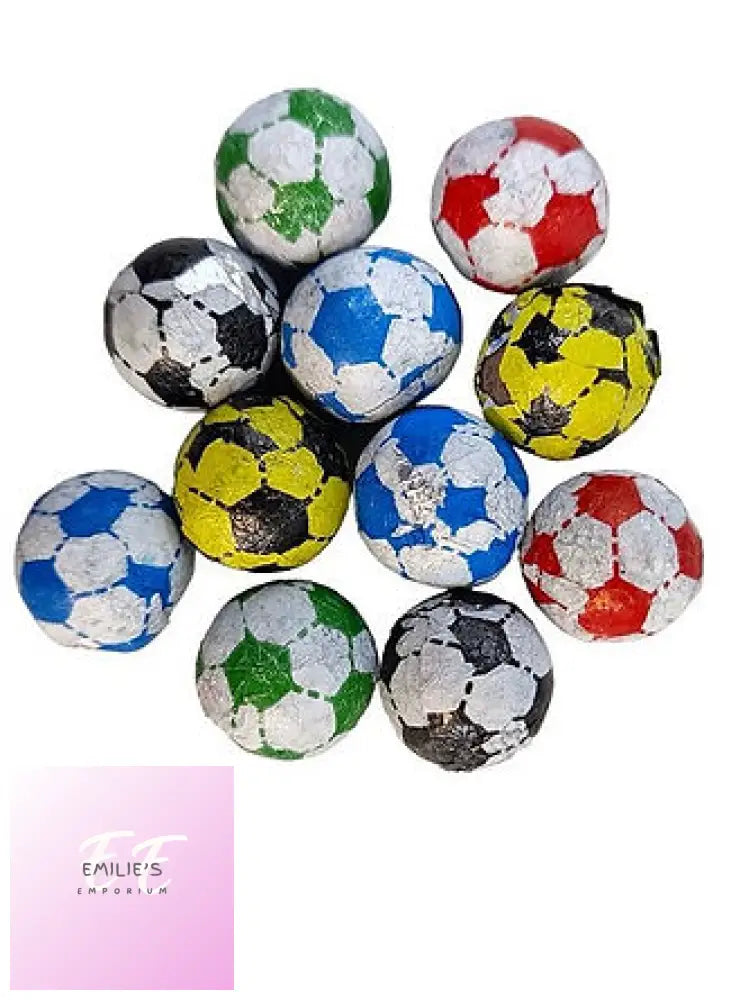 Chocolate Footballs - Silver Pouch