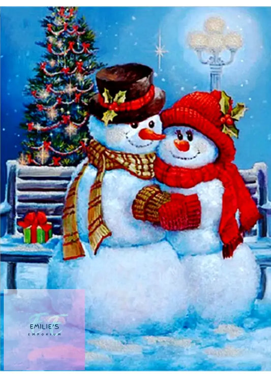 Christmas Snow People Diamond Art