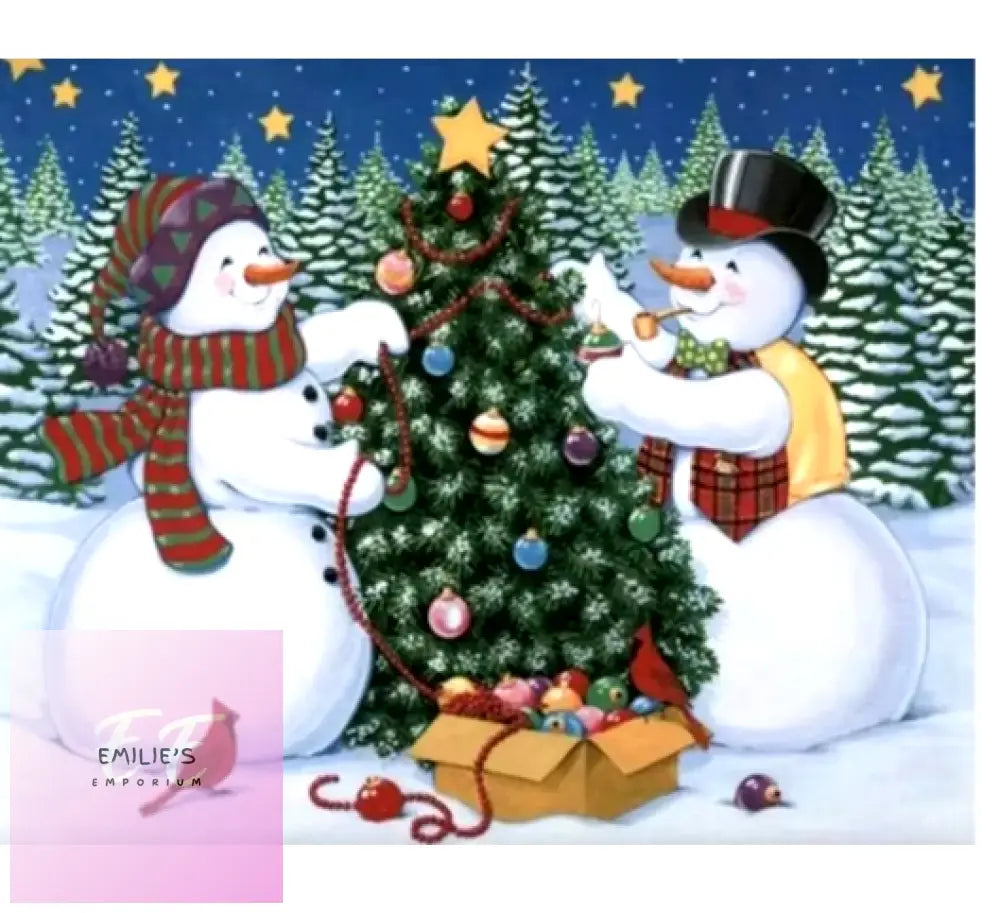 Christmas Snow People Diamond Art