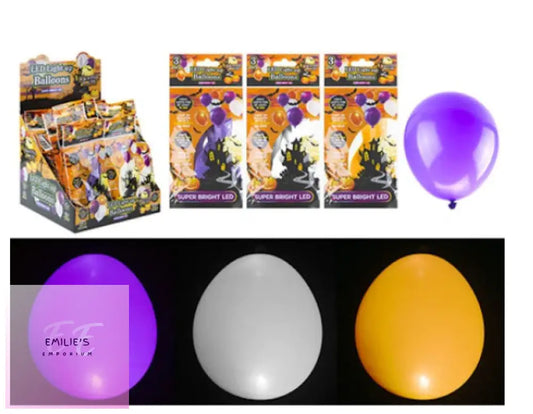 Coloured Light Up Balloons - Assorted