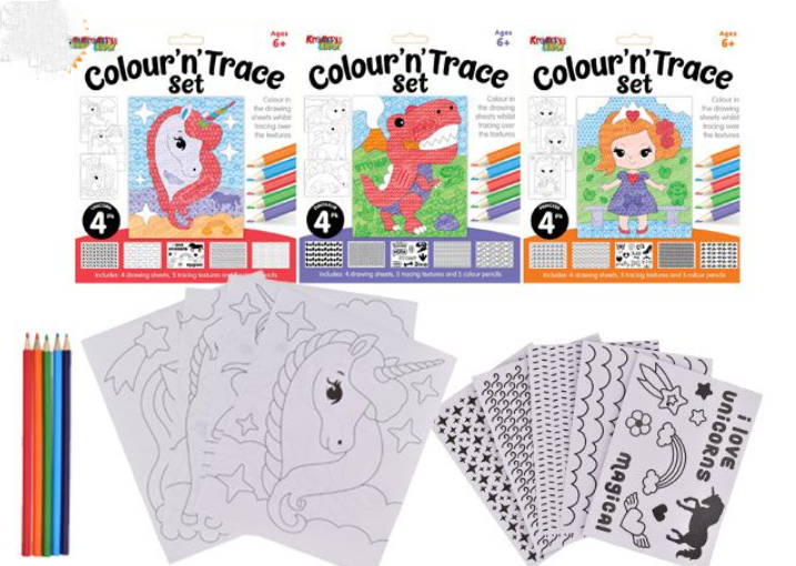 Kreative Kids Colour N Trace Set - Assorted Picked At Random x24