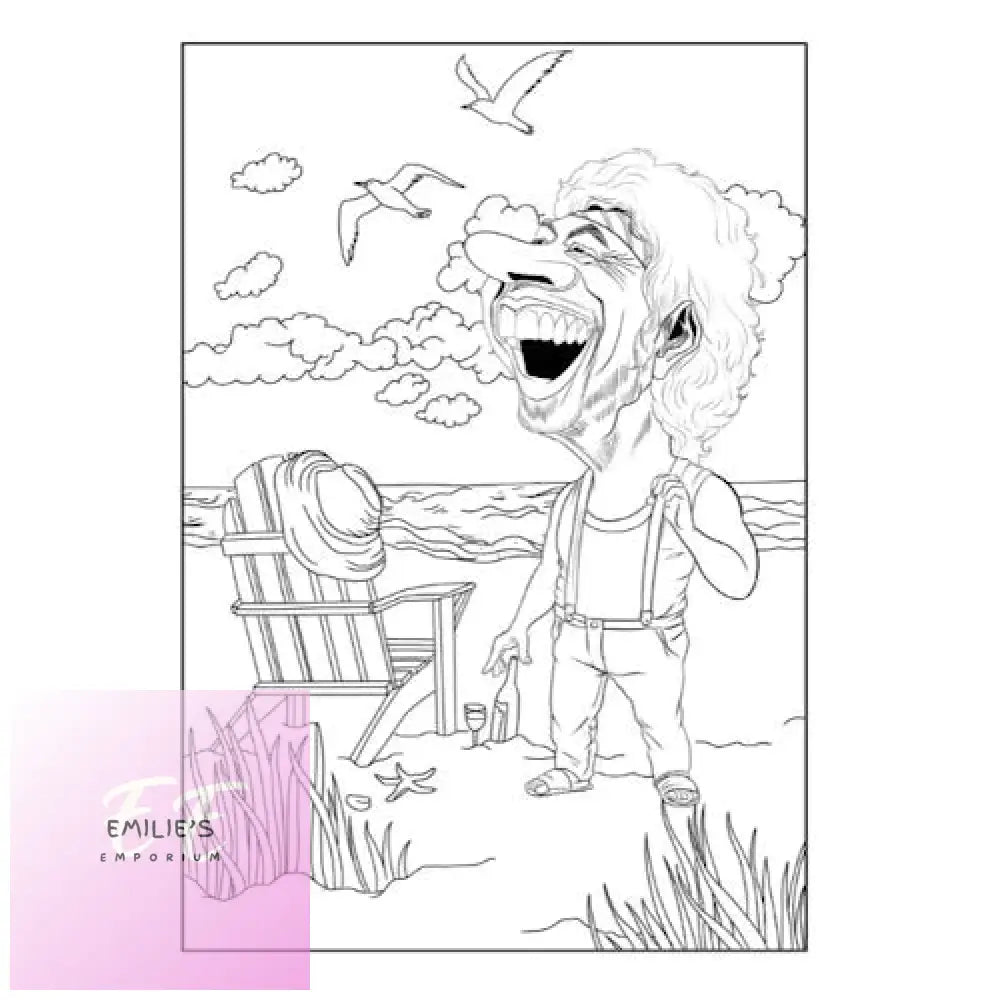 Comical Characters Advanced Colouring Book