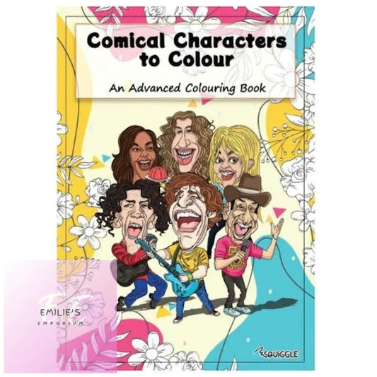 Comical Characters Advanced Colouring Book