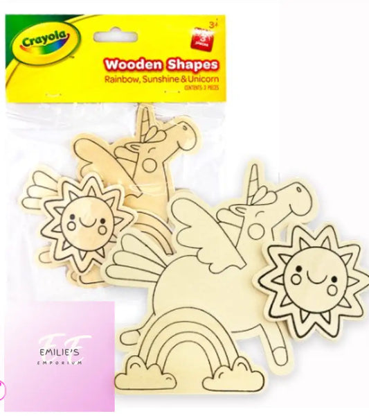 Crayola Colour In Wooden Shapes Pack