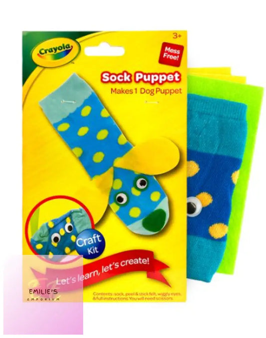 Crayola Dog Sock Puppet Kit