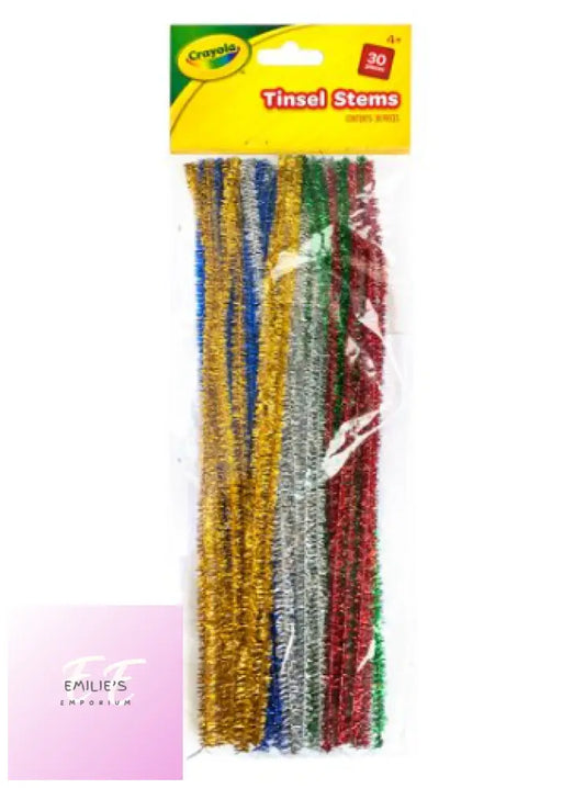 Crayola Glitter Chenille Stems X 30