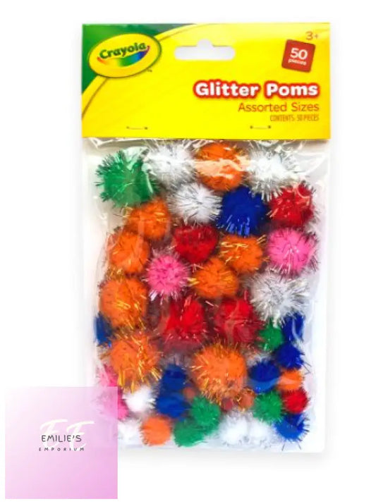 Crayola Glitter Poms X 50