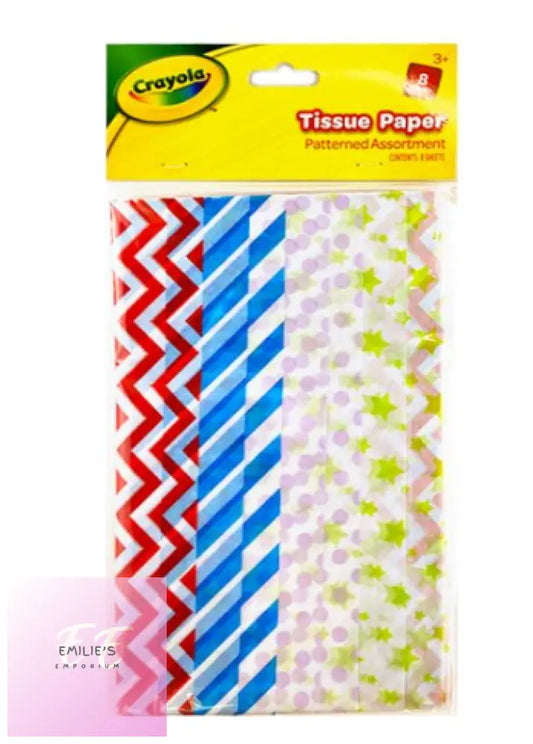 Crayola Patterned Tissue Paper Pack