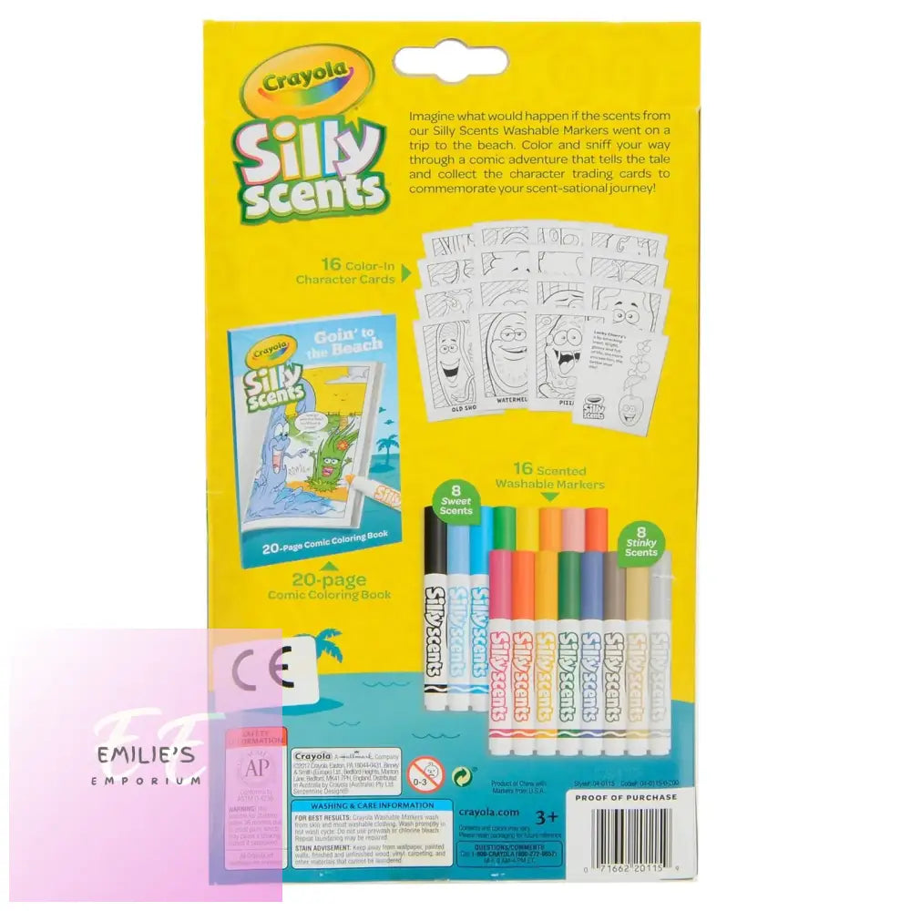 Crayola Silly Scents Marker Activity Kit Beach Trip Colouring