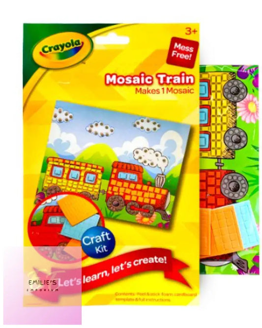 Crayola Train Mosaic Craft Kit