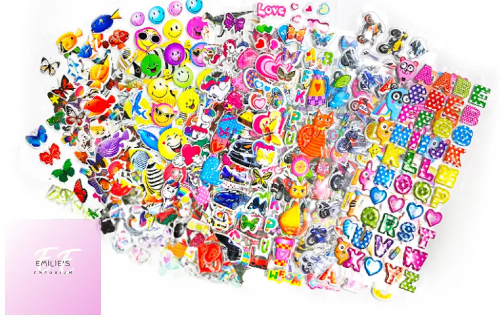 Crazy Value Puffy Sticker Mega Mix- 12 Sheets Stickers