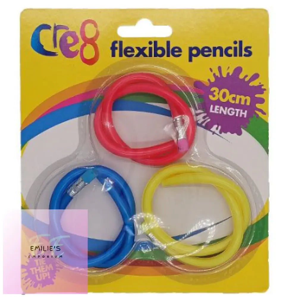 Cre8 3 Pack Flexible 30Cm Hb Pencils