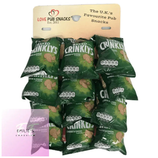 Crinklys Cheese & Onion Grab Bag Carded 12X45G Snack Foods