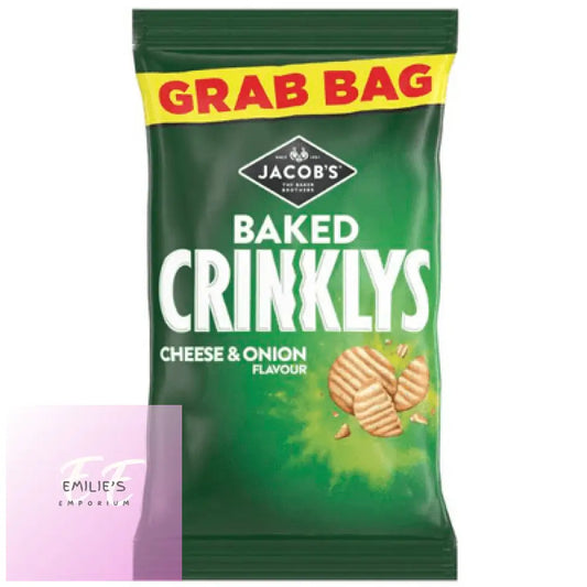 Crinklys Cheese & Onion Grab Bag Case 30X45G Snack Foods