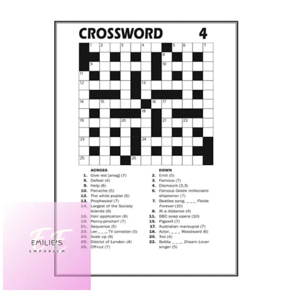 Crossword Puzzles - Assorted
