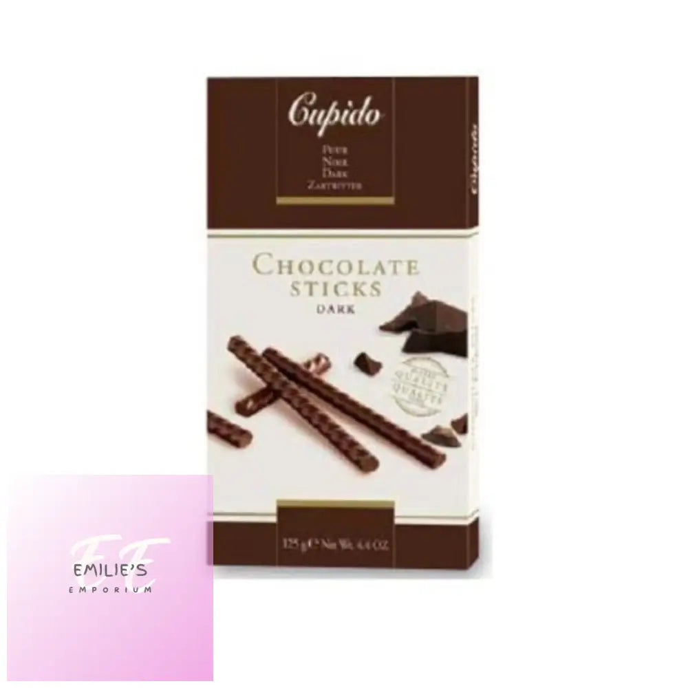 Cupido Box Chocolate Sticks Dark 125G Sweets