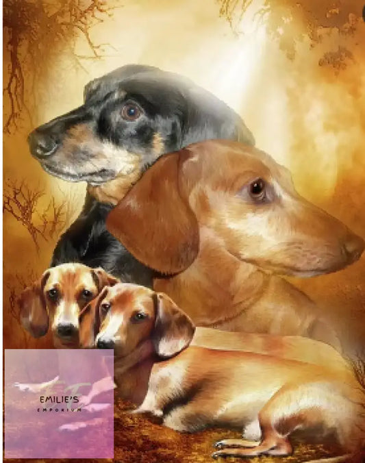 Dachshunds Diamond Art